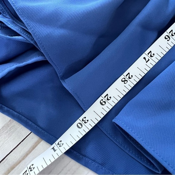 Amanda Uprichard Revolve Charleigh Romper Long Sleeve in Oxford Blue Size XS - Picture 12 of 12